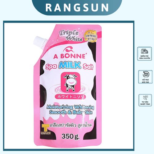 Muối tắm sữa bò tẩy tế bào chết A Bonne Spa Milk Salt trắng da 350g