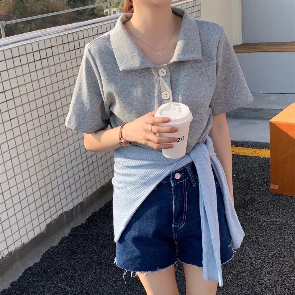 Áo polo Tay Ngắn Màu Sắc Đơn Giản Dễ Phối Đồ COZOK