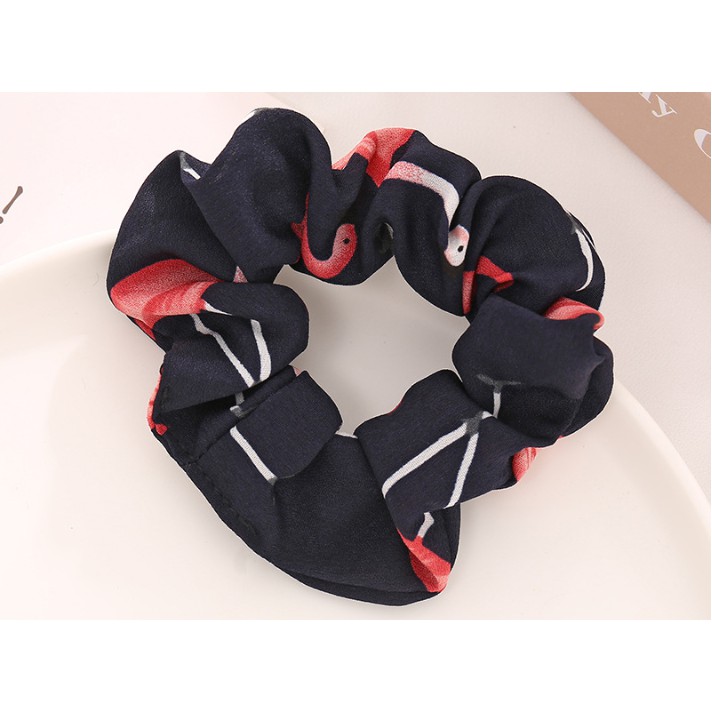 Dây buộc tóc scrunchies, dây cột tóc chun buộc tóc nữ kẻ phồng dễ thương thời trang Hàn Quốc P62 - VHT SHOP