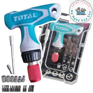 Bộ tua vít tự động 24 chi tiết total tacsd30186 tua vít đa năng thép cr-v
