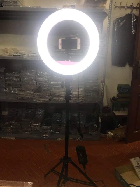 Đèn Led 34cm hỗ trợ ánh sáng LiveStream - Makeup - chụp ảnh - phun xăm ( tặng kèm túi đựng đèn )