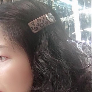 Cặp tóc mái vải kiểu tách