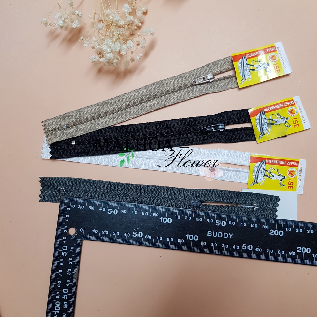 Dây kéo quần khóa may quần ISE loại 1 chống rít rắt khóa, maihoaflower