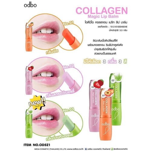 Son Dưỡng Odbo Collagen Magic Lip Balm OD521