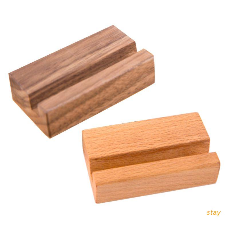Giá đỡ kẹp ảnh/ bảng tên bằng gỗ sồi màu đen để bàn trang trí văn phòng/tiệc tối