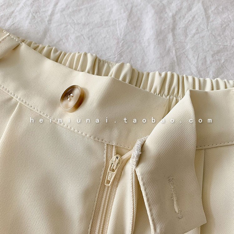 Quần short nữ Ống rộng Lưng cao Màu trơn Form rộng Ulzzang Hàn Quốc Quần sooc trơn Ống rộng Cạp cao Thời trang