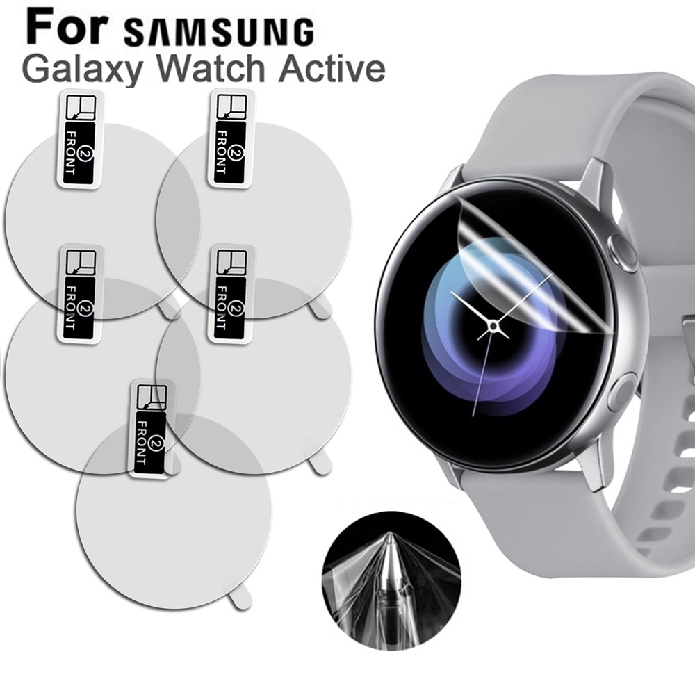 CHINK 5 Pcs Screen Protector for Samsung Galaxy Watch Active Flexible Film Soft HD TPU Clear Anti-Scratch Screen Protector Film