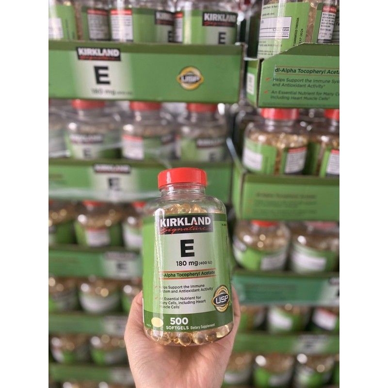 Vitamin E 400 IU Kirkland 500 Viên Của Mỹ
