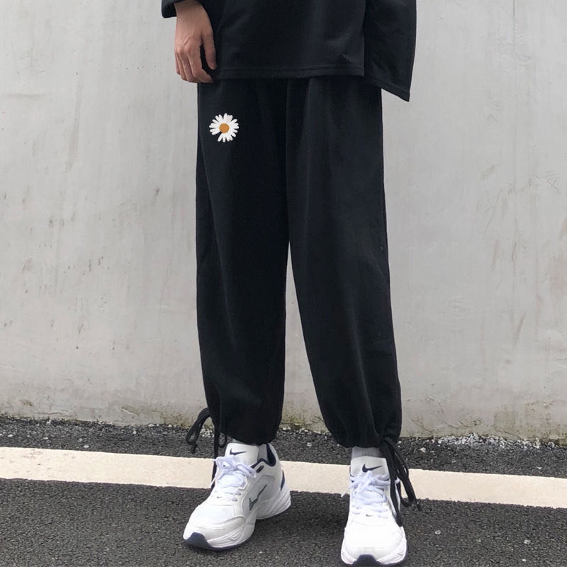 Quần Thể Thao Lưng Cao Ống Rộng Phong Cách Hàn Quốc | BigBuy360 - bigbuy360.vn