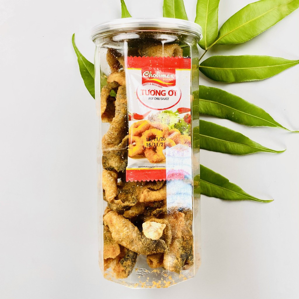 Da Cá Sấy Trứng Muối Tặng Kèm Tương Ớt Da Cá Nhà Chiên Cực Giòn Ngậy, Ăn Là Nghiền Hũ 250g - Đồ Ăn Vặt Nhà Làm | BigBuy360 - bigbuy360.vn