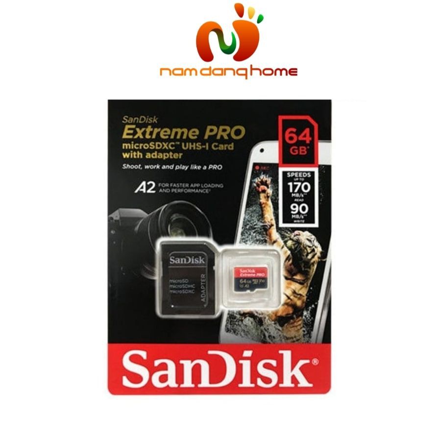 Thẻ nhớ SanDik Extreme Pro A2 64GB