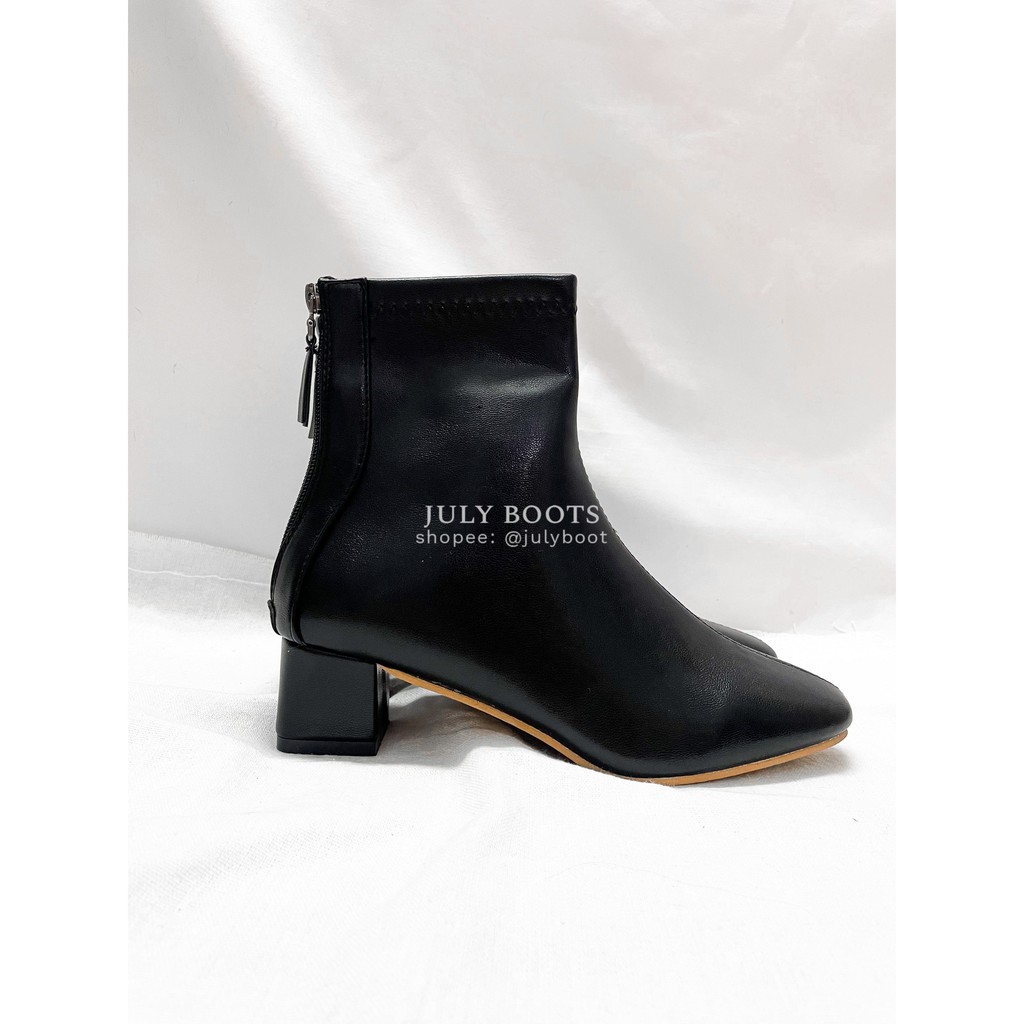 Siêu Ôm Cổ Chân Boots 5 Phân Phong Cách Hàn Quốc