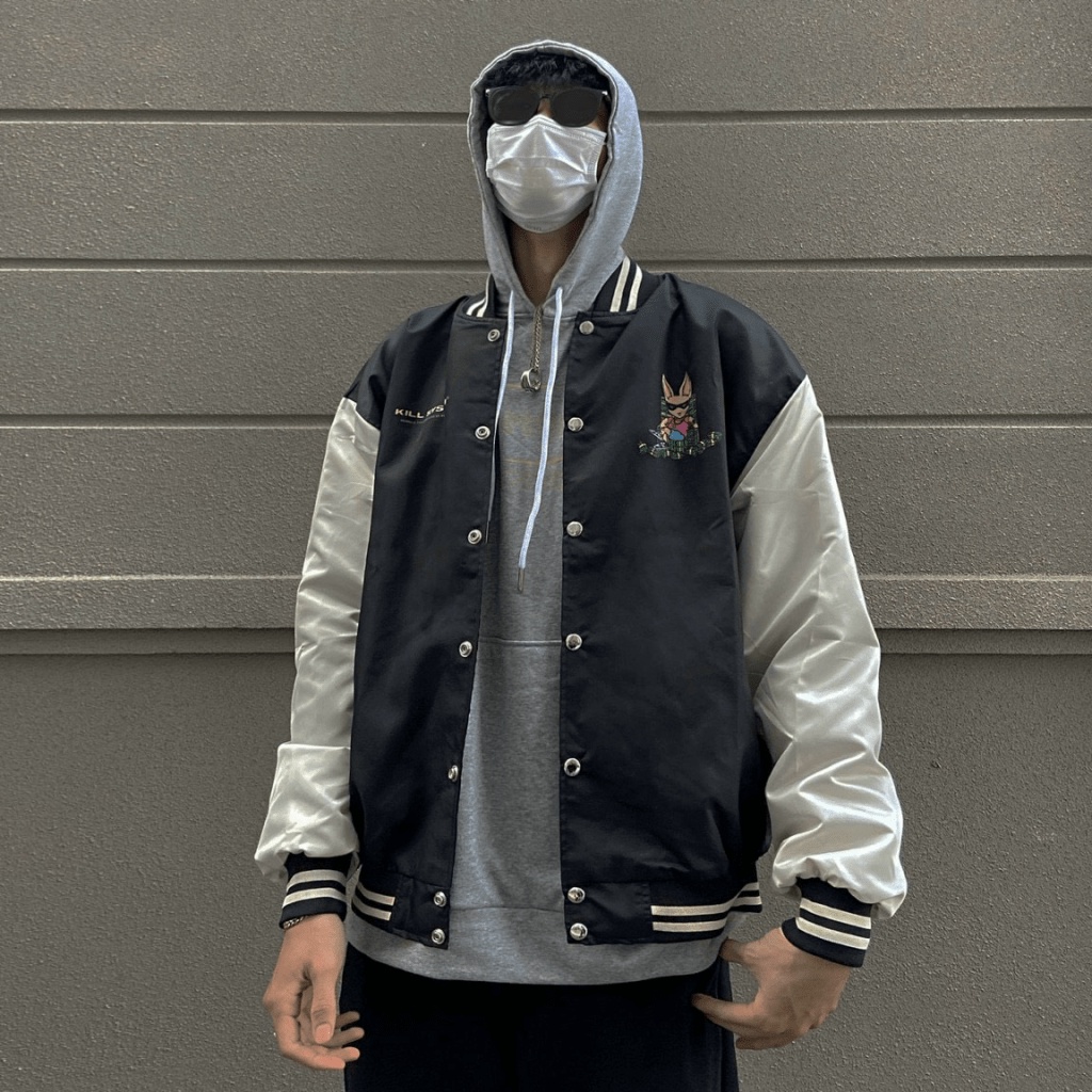 Áo Khoác Dù BomBer, Phối Cúc Bấm Thời Trang in Họa Tiết Siêu Ngầu - TP30 [NewUnisex]