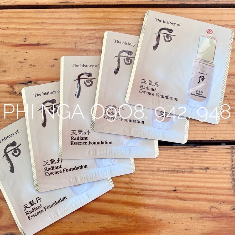 10 gói Kem nền 𝐖𝐡𝐨𝐨 𝐂𝐡𝐞𝐨𝐧𝐠𝐢𝐝𝐚𝐧 𝐑𝐚𝐝𝐢𝐚𝐧𝐭 𝐄𝐬𝐬𝐞𝐧𝐜𝐞 𝐅𝐨𝐮𝐝𝐚𝐭𝐢𝐨𝐧