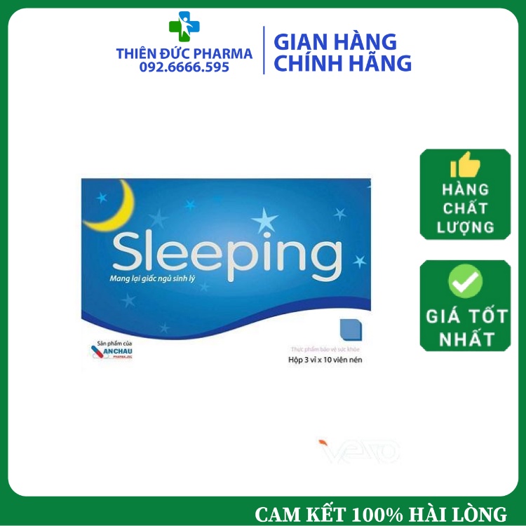 Viên Uống Sleeping Dưỡng Tâm An Thần, Nâng Cao Chất Lượng Giấc Ngủ Tăng Trí Nhớ