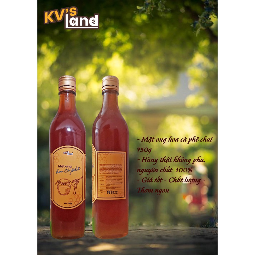 Mật ong Nguyên Chất Tây Nguyên - Chai 500ml