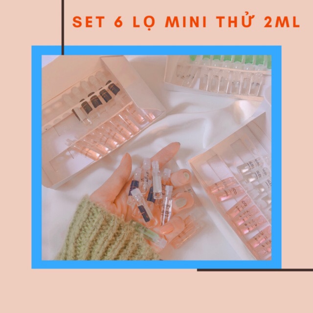SET 6 CHAI MINI 2ML SIÊU RẺ