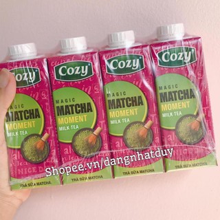 {1 THÙNG} TRÀ SỮA Cozy Đào 🍑Matcha 🌿