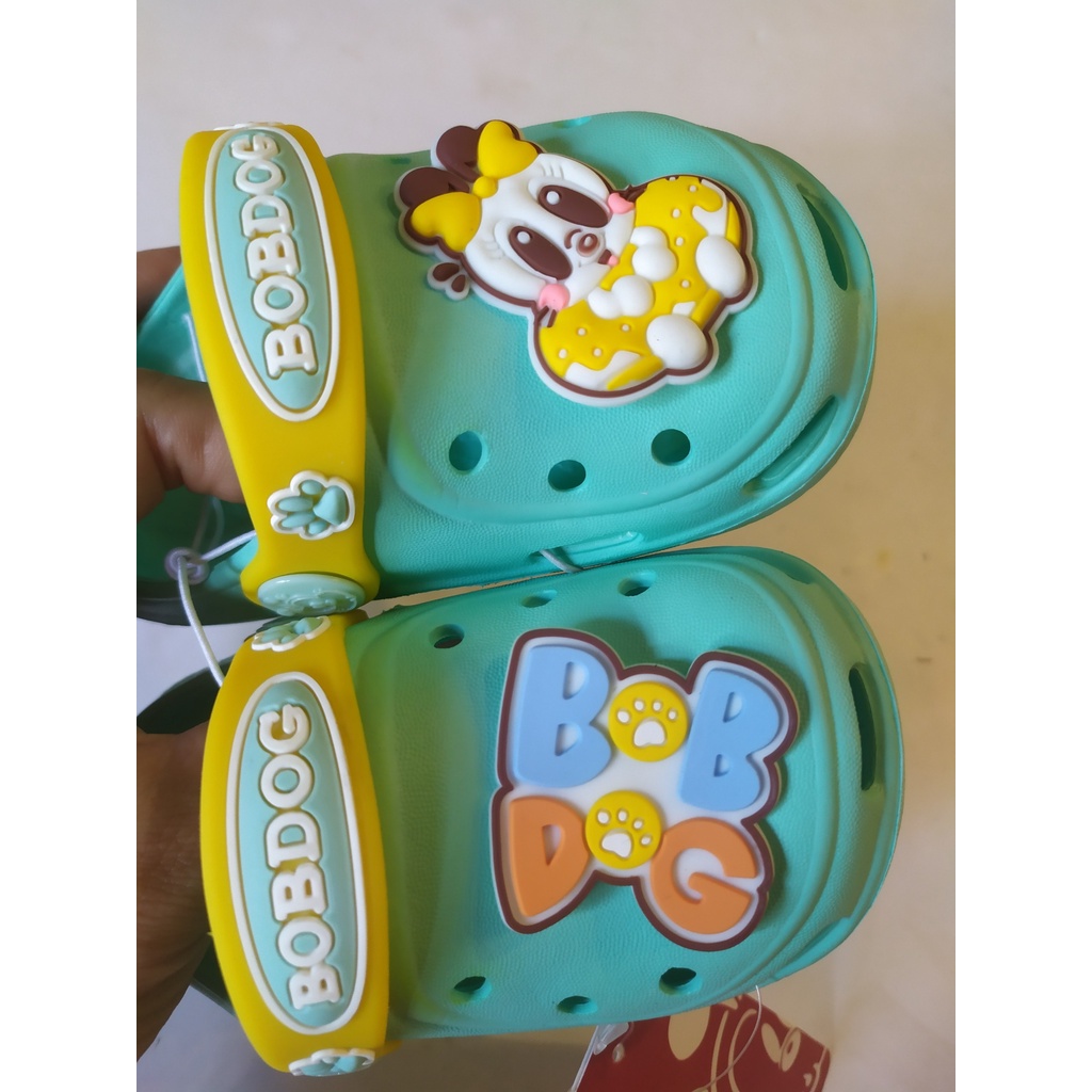Dép Sục Bobdog xanh cho bé chân 13cm