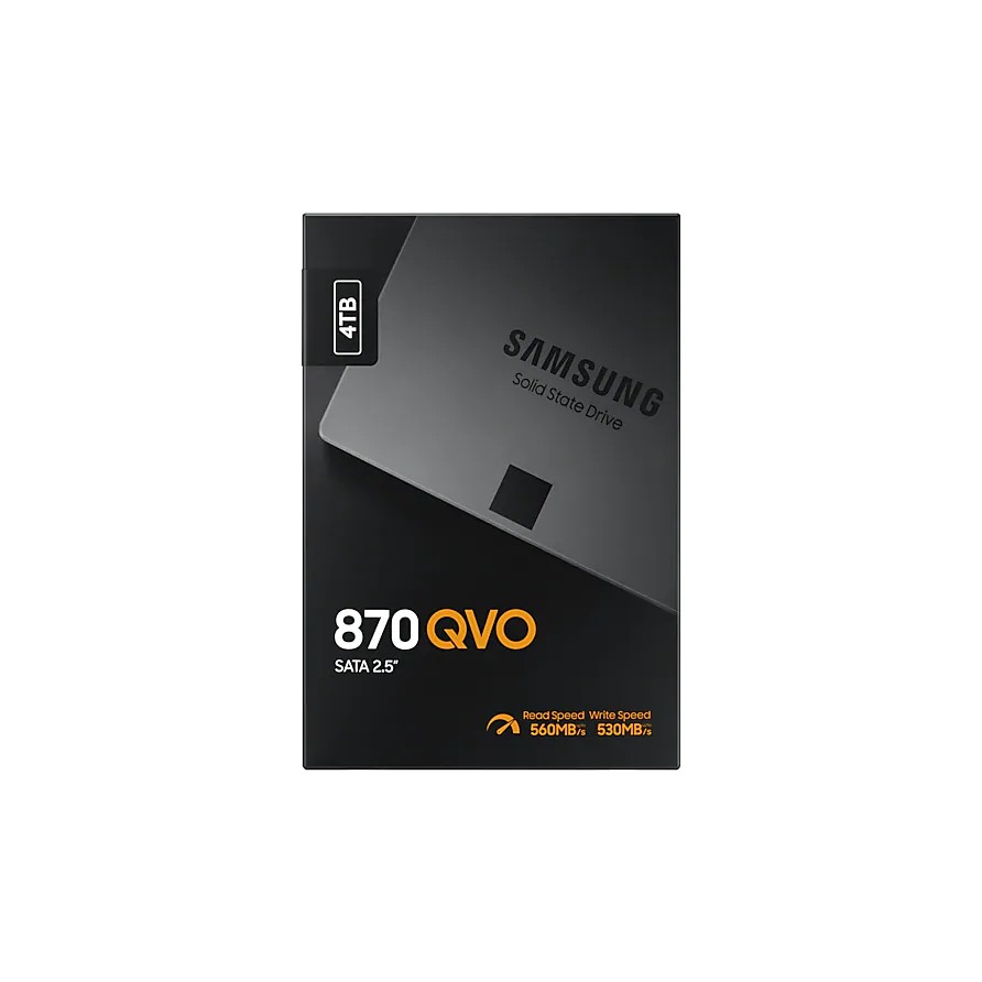 Ổ cứng SSD gắn trong Samsung 870 QVO 4TB 2.5Inch SATA III R560MB/s W530MB/s (Xám)