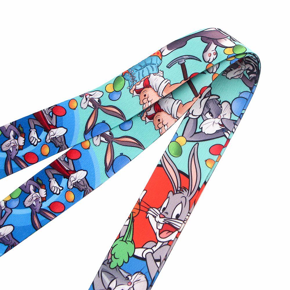 [COD] Dây Đeo Điện Thoại Di Động Họa Tiết Hoạt Hình Bugs Bunny Có Móc Khóa Và Dây Đeo Cổ