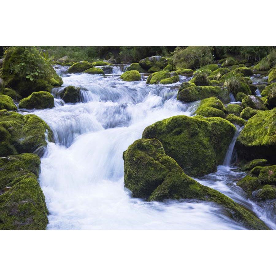 Tranh thác nước thiên nhiên tặng keo và dụng cụ dán 3D