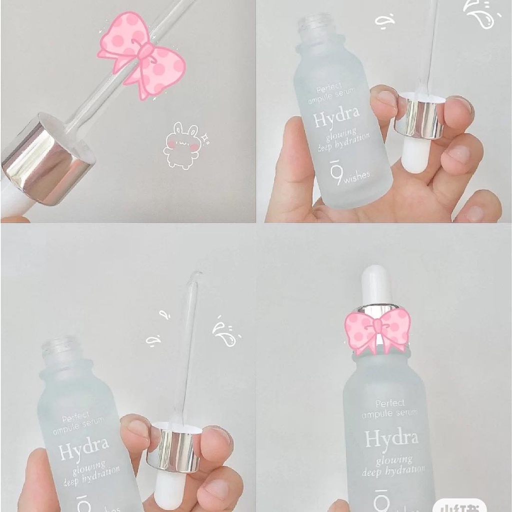 Tinh chất dưỡng ẩm 9wishes Hydra Glowing Deep Serum