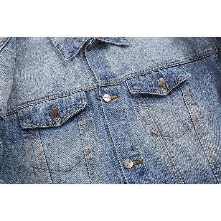 Áo Jacket Jeans unisex phong cách streetwear