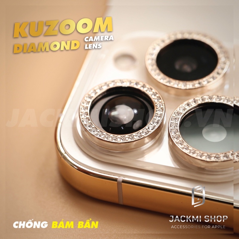 Cường lực Camera Lens KUZOOM Diamond Premium cho ip 14 14 plus 14 pro 14 promax 13 13 mini 13 pro 13 pro max 12 promax