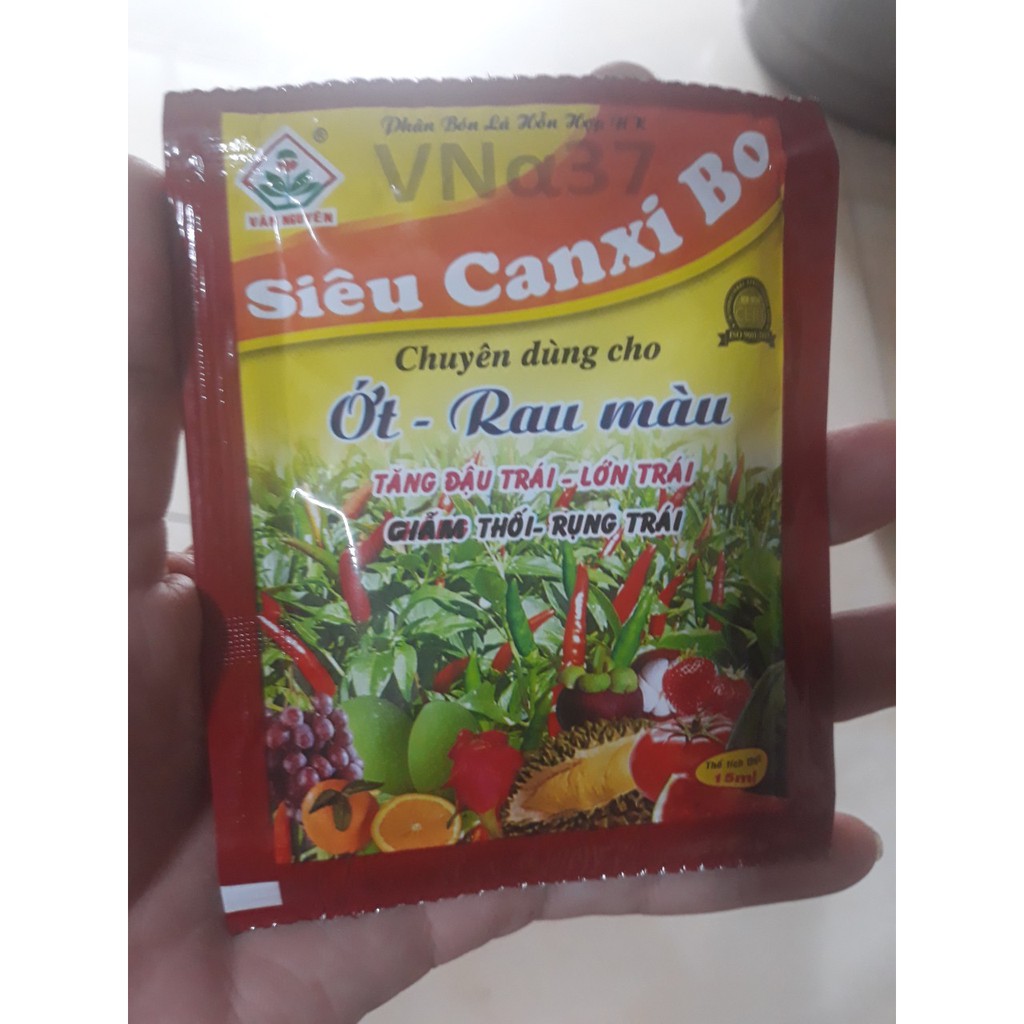 Phân bón lá Canxi bo cho ớt, hoa màu, cây kiểng  gói 15ml