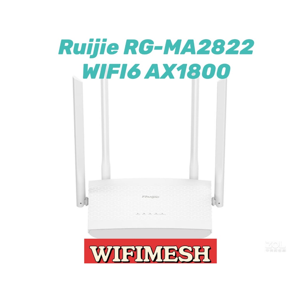 [BH 6 tháng] BỘ PHÁT WIFI 6 Ruijie RG-MA2822  AX1800 Likenew 99% tuyển chọn