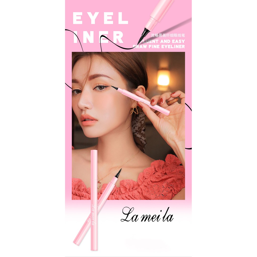 Bút kẻ mắt nước Lameila VỎ HỒNG  không nhòe, lâu trôi , hàng chính hãng nội địa Trung. FEY BEAUTY A42