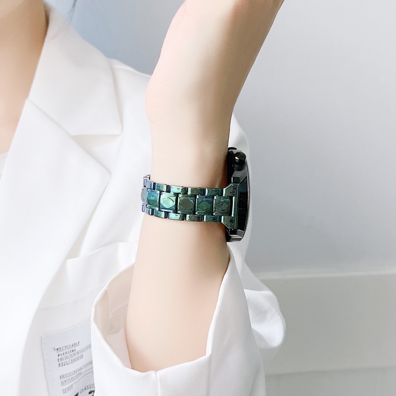 Dây Đeo Nhựa Trong Suốt 22mm 20mm Cho Đồng Hồ Thông Minh Samsung Galaxy Watch 3 4 40 / 44m 41 / 45mm Huawei GT2