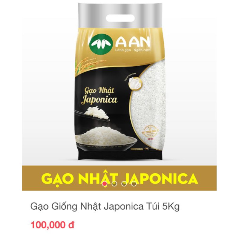 Gạo nhật Japonica bao 5kg