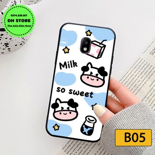 Ốp lưng Samsung J7 PRO - J7 PLUS - J2 PRO - J3 PRO - J5 PRO in hình bò sữa đáng yêu, chất liệu in UV cao cấp bền đẹ