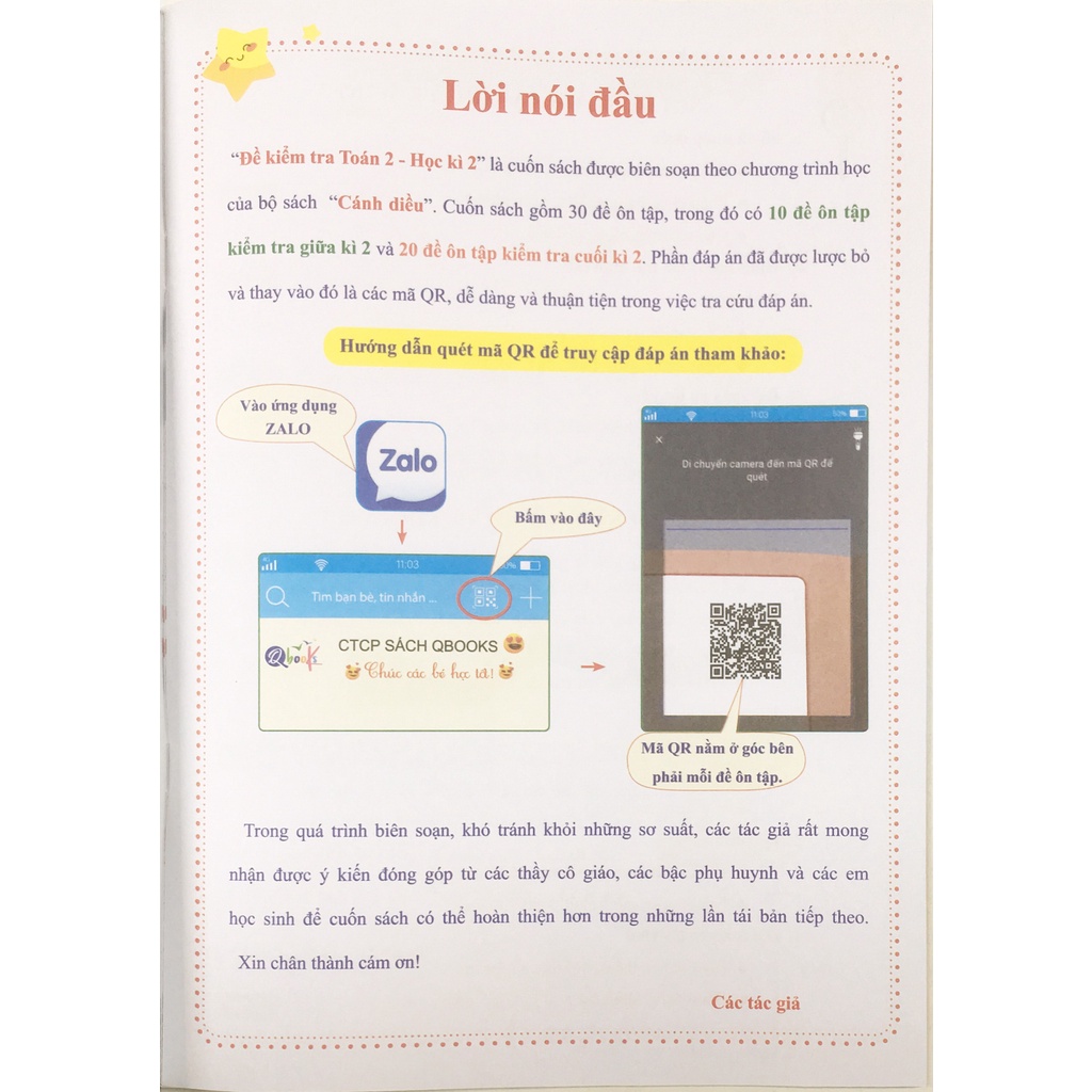 Sách - Đề kiểm tra toán 2 - Học kì 2 (Qbooks - Cánh diều)