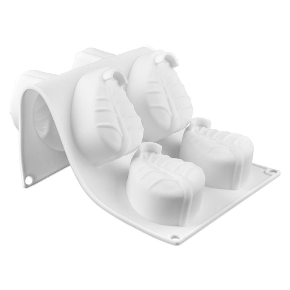 JANE Khuôn Silicone Làm Xà Phòng 6 Ngăn Hình Chiếc Lá DIY