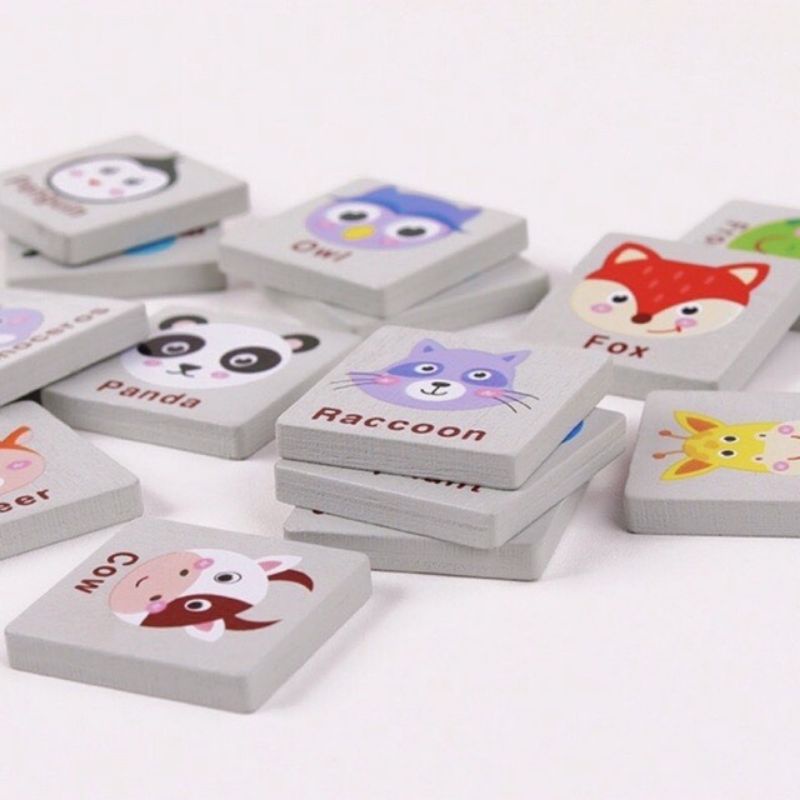 [ Mẫu mới hot] Bảng gỗ Suruku tìm cặp giống nhau luyện trí nhớ Pikachu đồ chơi thông minh