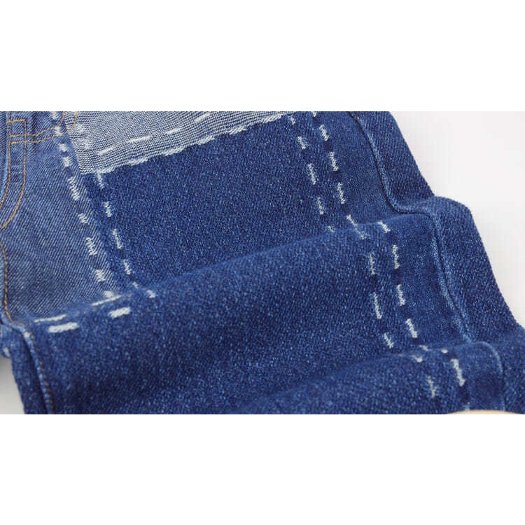 Quần Jean Cotton Dáng Rộng Mềm Mại Phong Cách Hàn Quốc Cho Bé Trai