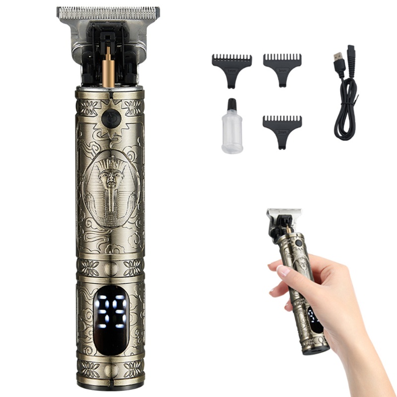 Bộ Tông Đơ Cắt Tóc Với Tay Cầm Chống Trượt Có Thể Sạc Lại Bằng Cổng USB Cho Nam