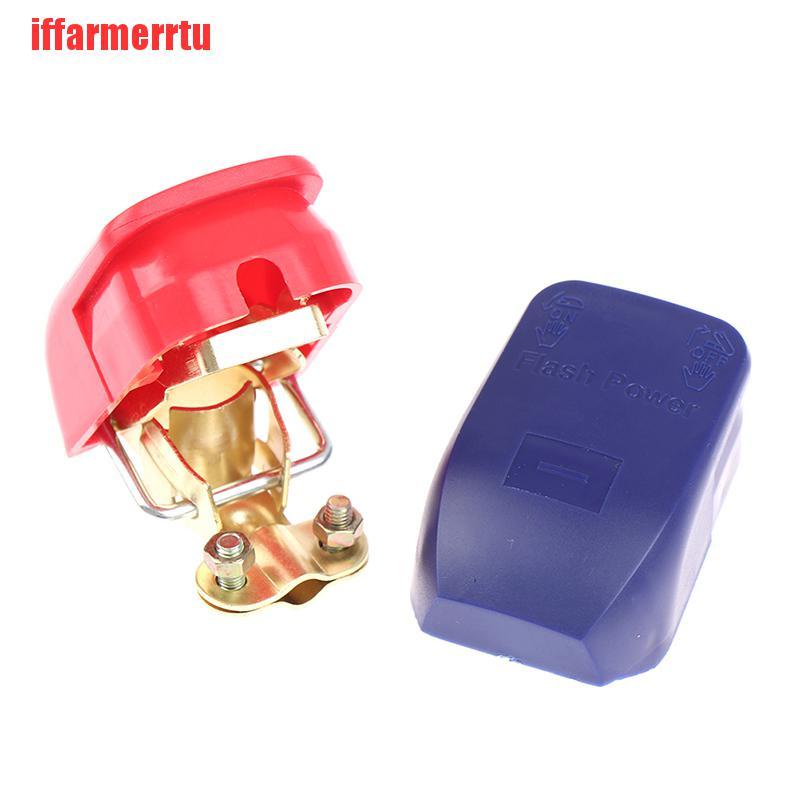 {iffarmerrtu}1 Pair 12V Quick Release Battery Terminals Clamps Auto Car Vehicle Caravan HZQ