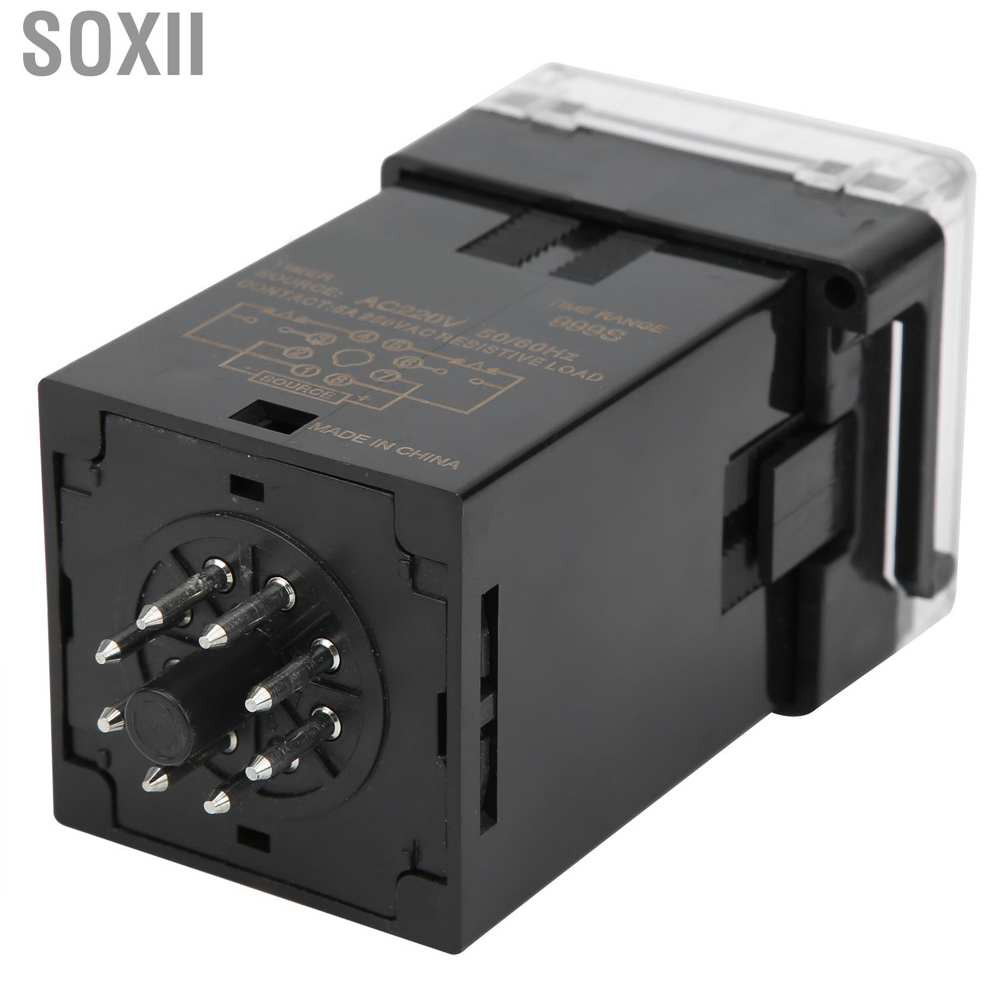 Soxii Time Relay  Digital Display Cycle Delay Switch Controller Timing Module ATS48A‑3D Timer 220V