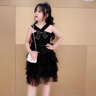 Xả Set áo chéo cv ren tầng cho bé gái