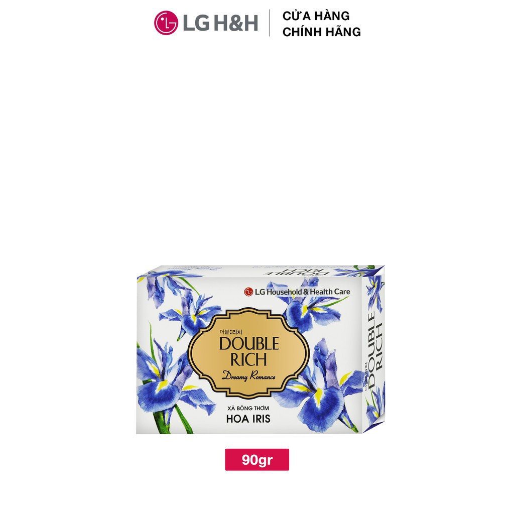 Bộ 2 xà phòng thơm Double Rich hương hoa chiết xuất từ thiên nhiên Iris Soap