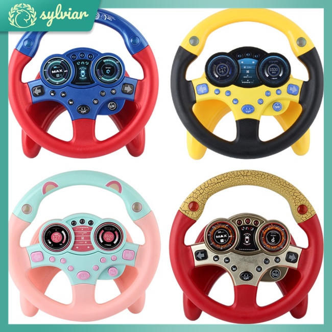 [sylviar] Đồ Chơi Vô Lăng Xe Hơi Có Đèn Và Nhạc Giáo Dục Cho Bé (Phiên Bản Tiếng Anh)