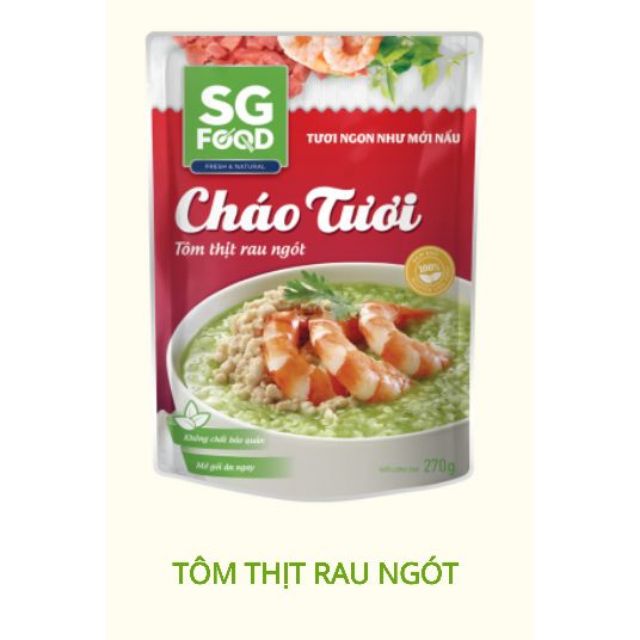 Combo 20 gói cháo tươi dinh dưỡng SG Food