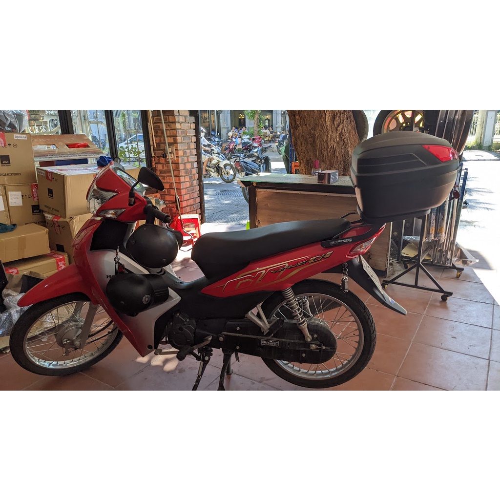 Thùng givi B27N + baga MV lắp cho xe WAVE ALPHA
