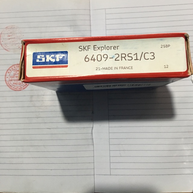 Vòng bi bạc đạn SKF 6409 - 2RS1/C3 sử dụng cho mô tơ