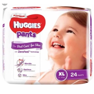 Tả quần huggies platinum size M33/L27/XL24/XXL20