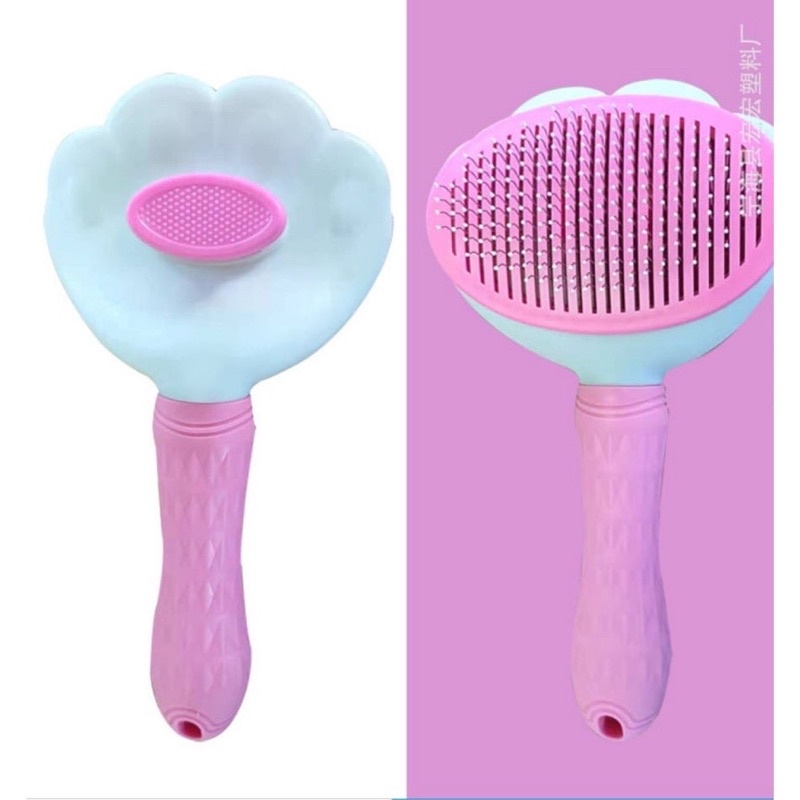 Lược Chải Lông Chó Mèo Cao Cấp Có Nút Bấm Đẩy Lông, Lấy Lông Thừa Tiện Dụng Tiện Dụng